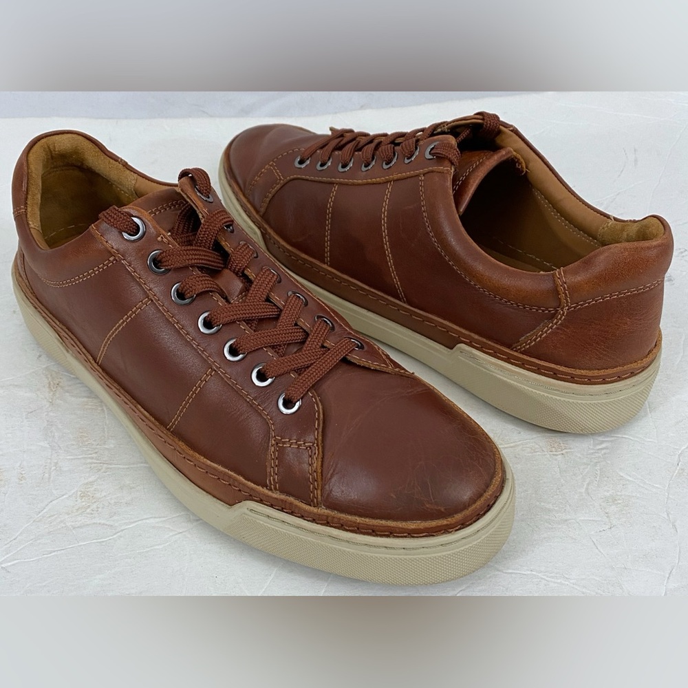 Allen Edmonds Men's Brown Porter City Leather Sneaker Shoes 9 D